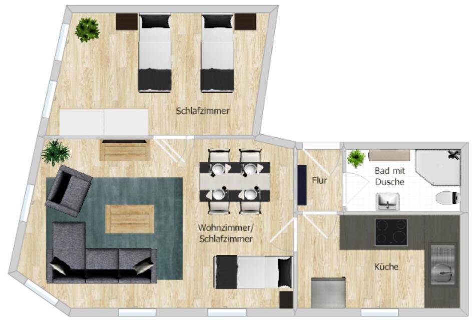 Zentral Und Ruhig In Auerbach Apartment Ауербах Екстериор снимка